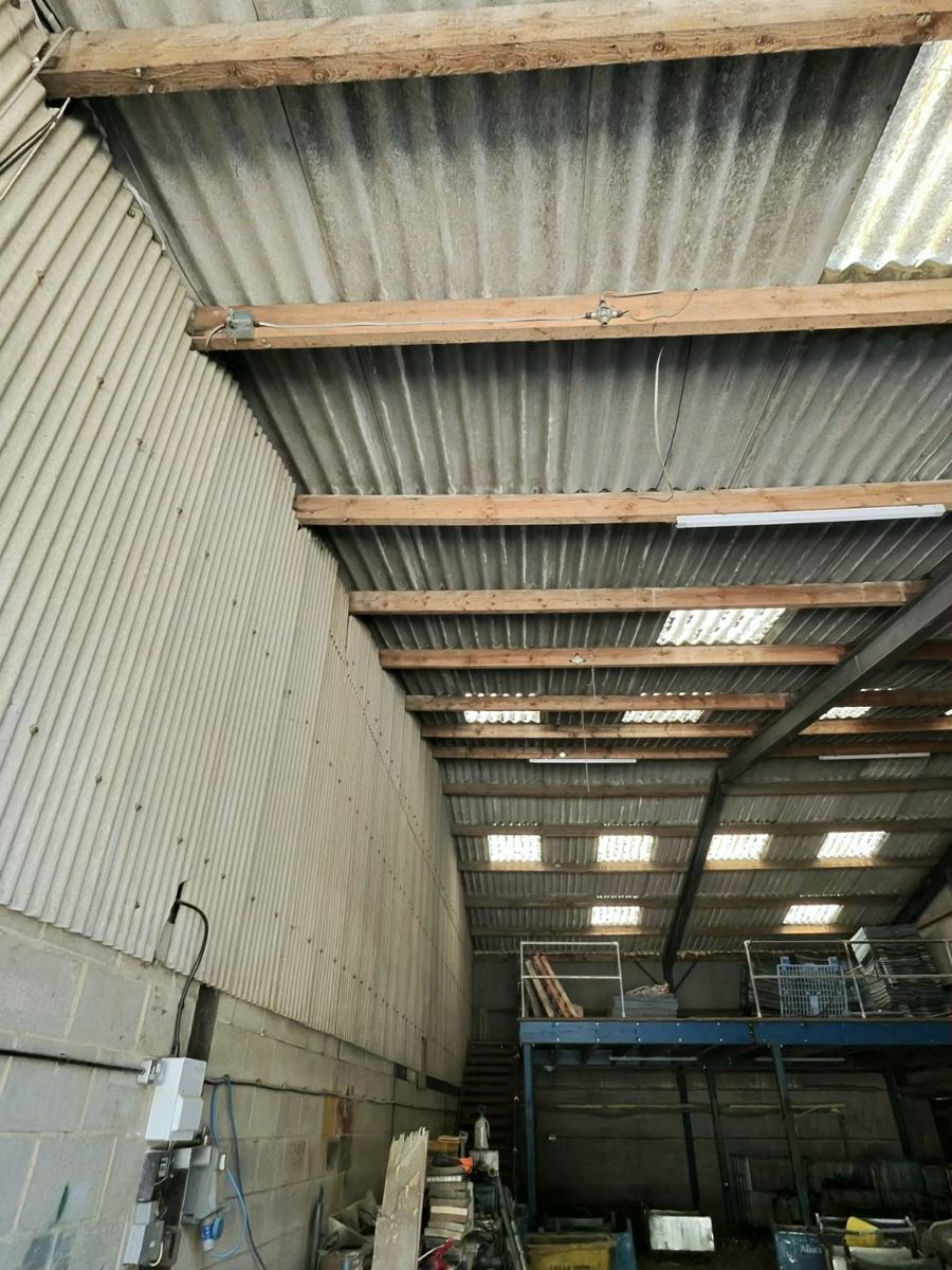 Industrial corrugated roof sheeting
